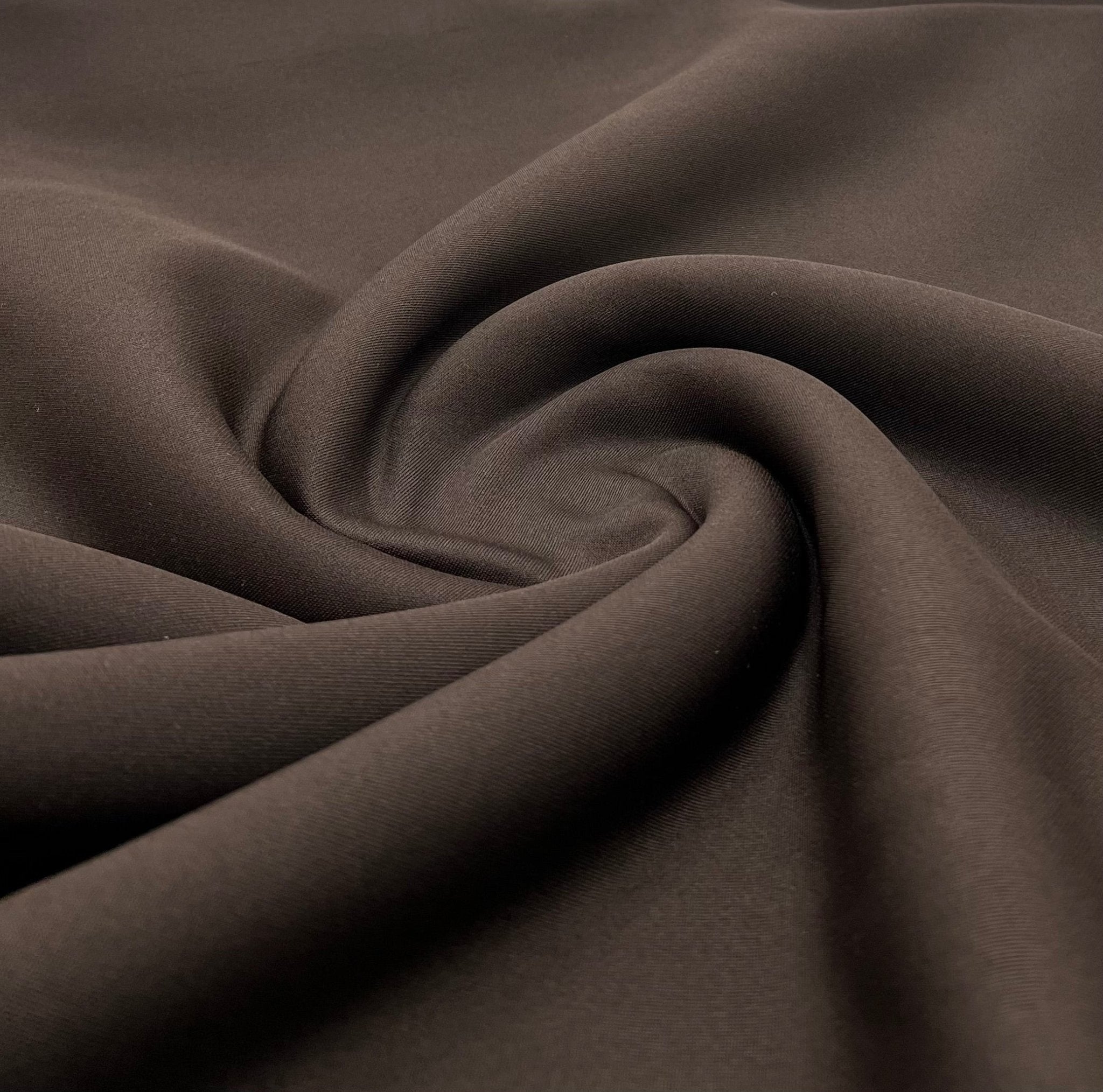 Chocolate Plain Scuba 2 Way Stretch Jersey Fabric - T9 Fabrics